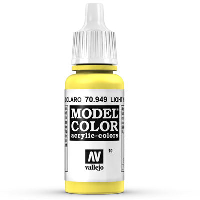 Vallejo Model Color: 010 Schwefelgelb (Light Yellow), 17 ml (949)