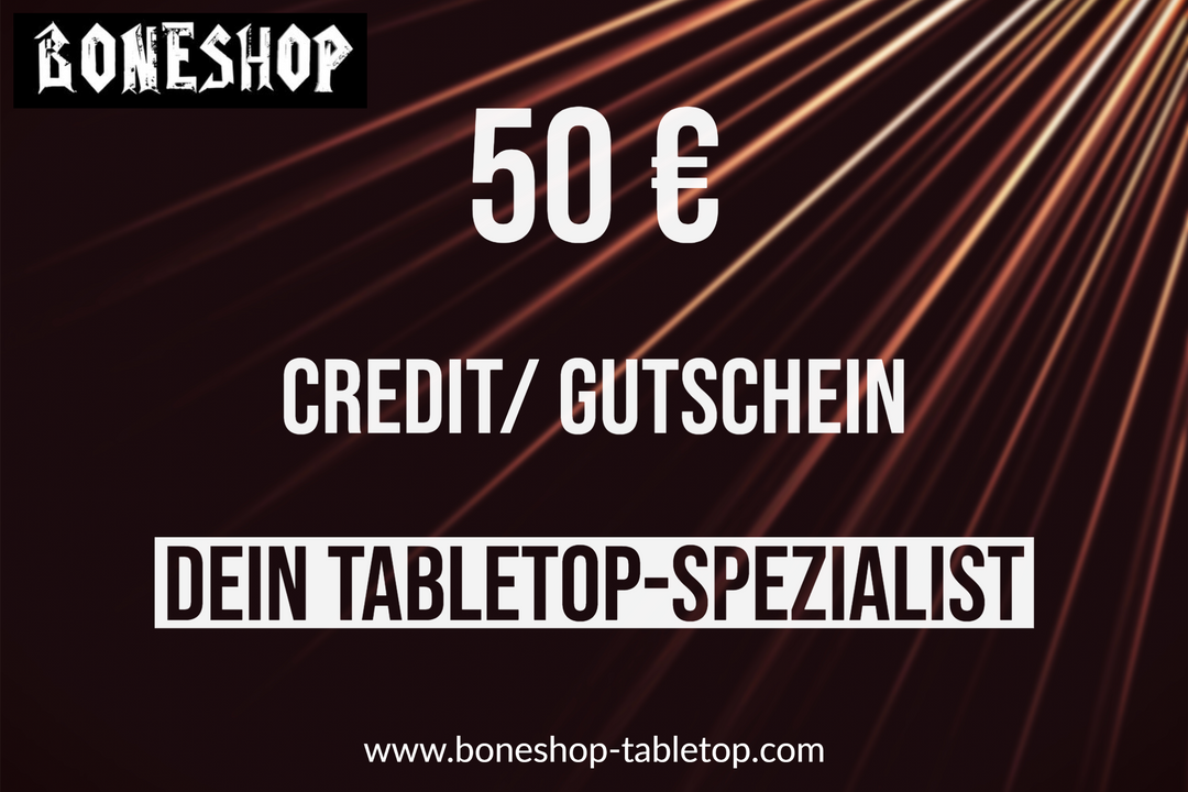 Boneshop 50 € - Gift Voucher - Geschenkgutschein