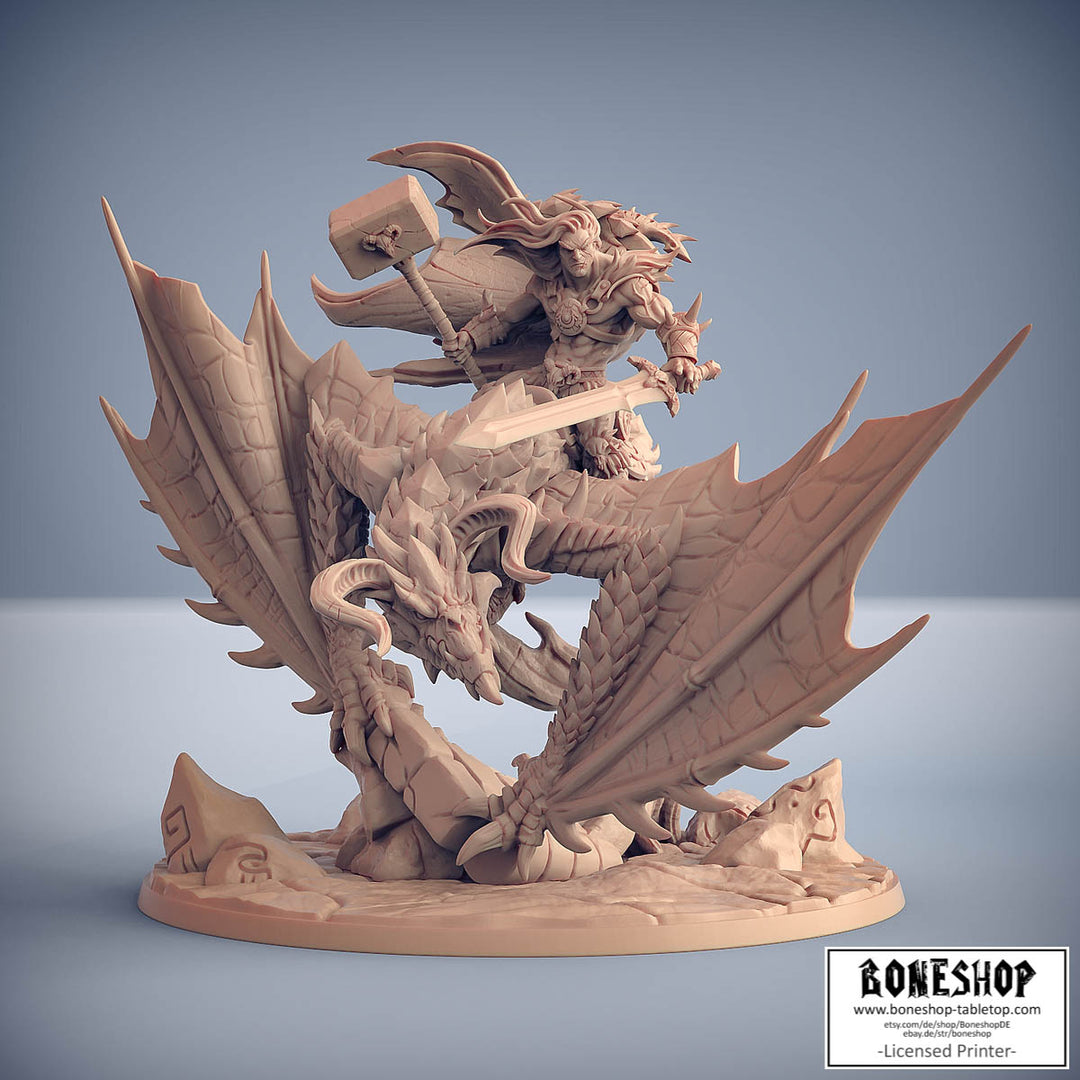 Dragonpeak Barbarians „Wyvern + Krommir V1 “ 28mm-35mm | Boneshop