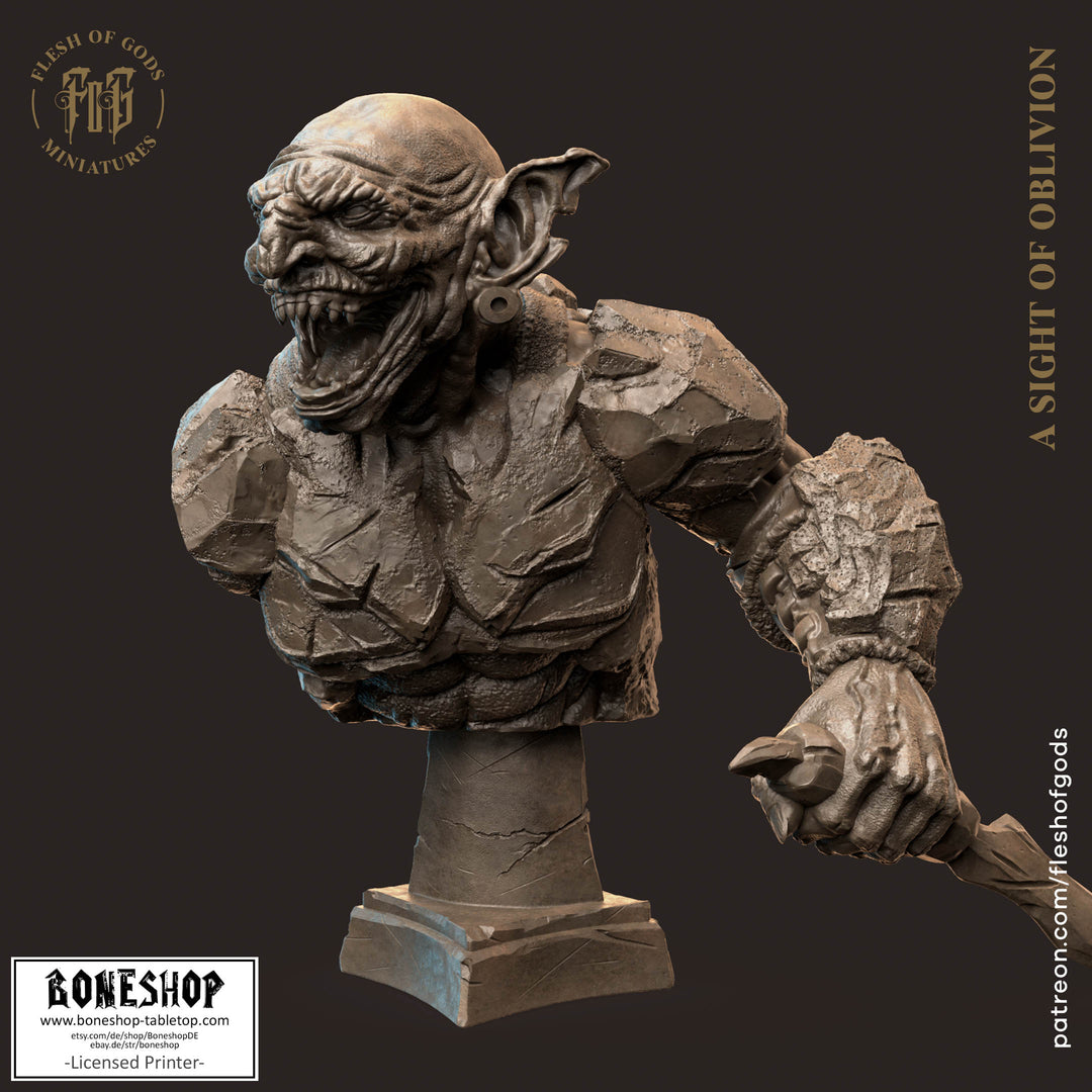 Sight of Oblivion „Goblin B BUST“ 28mm-35mm | RPG | DnD | Boneshop