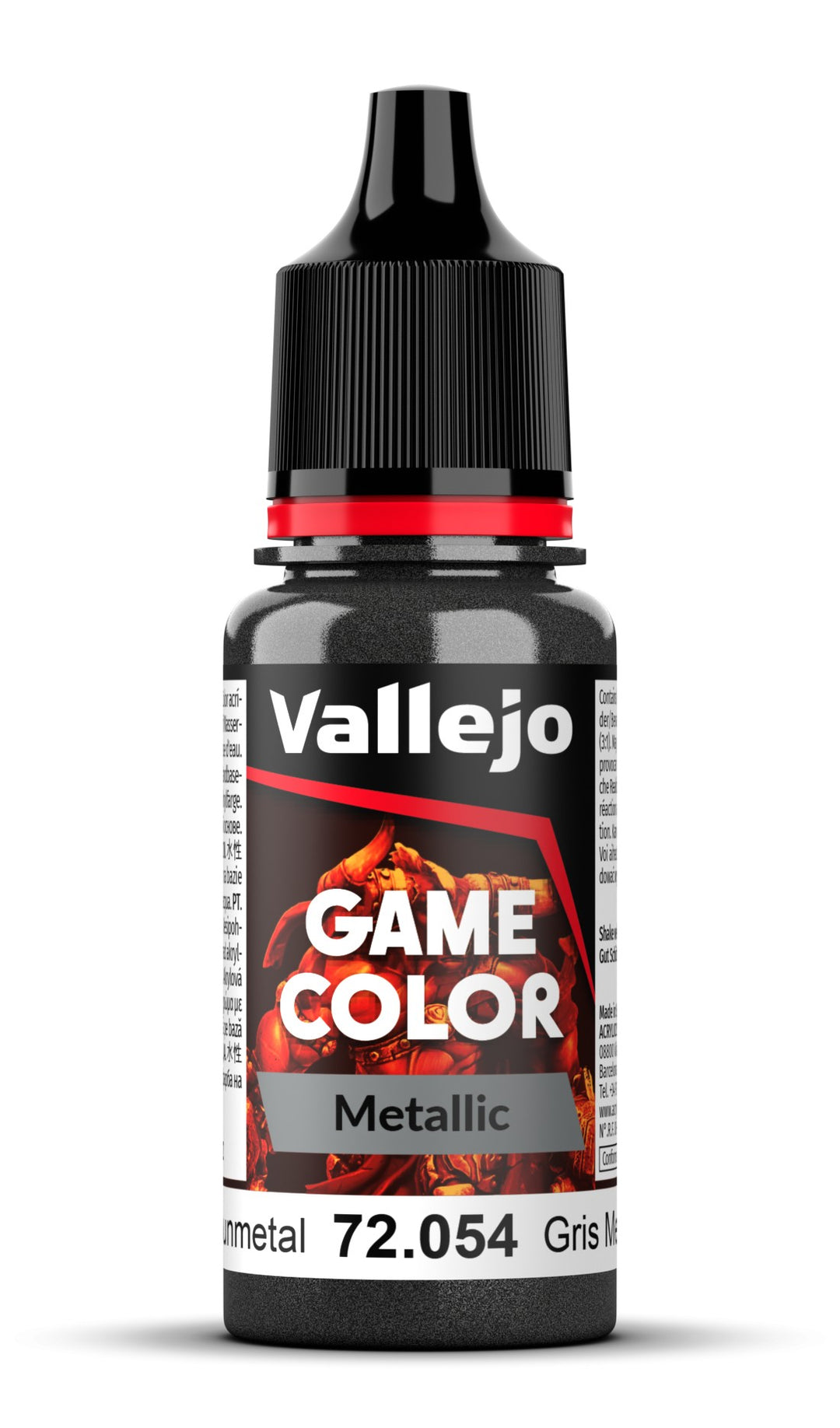 Vallejo - Dark Gunmetal 18 ml - Game Metallic