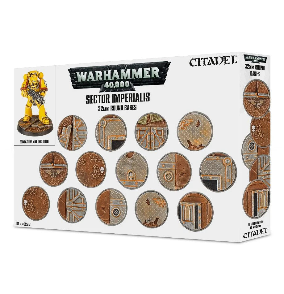 Warhammer 40k Sector Imperialis: 32mm Round Bases (66-91)