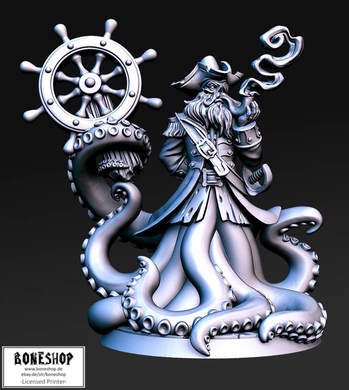 Kraken Paint Bottle Topper .STL