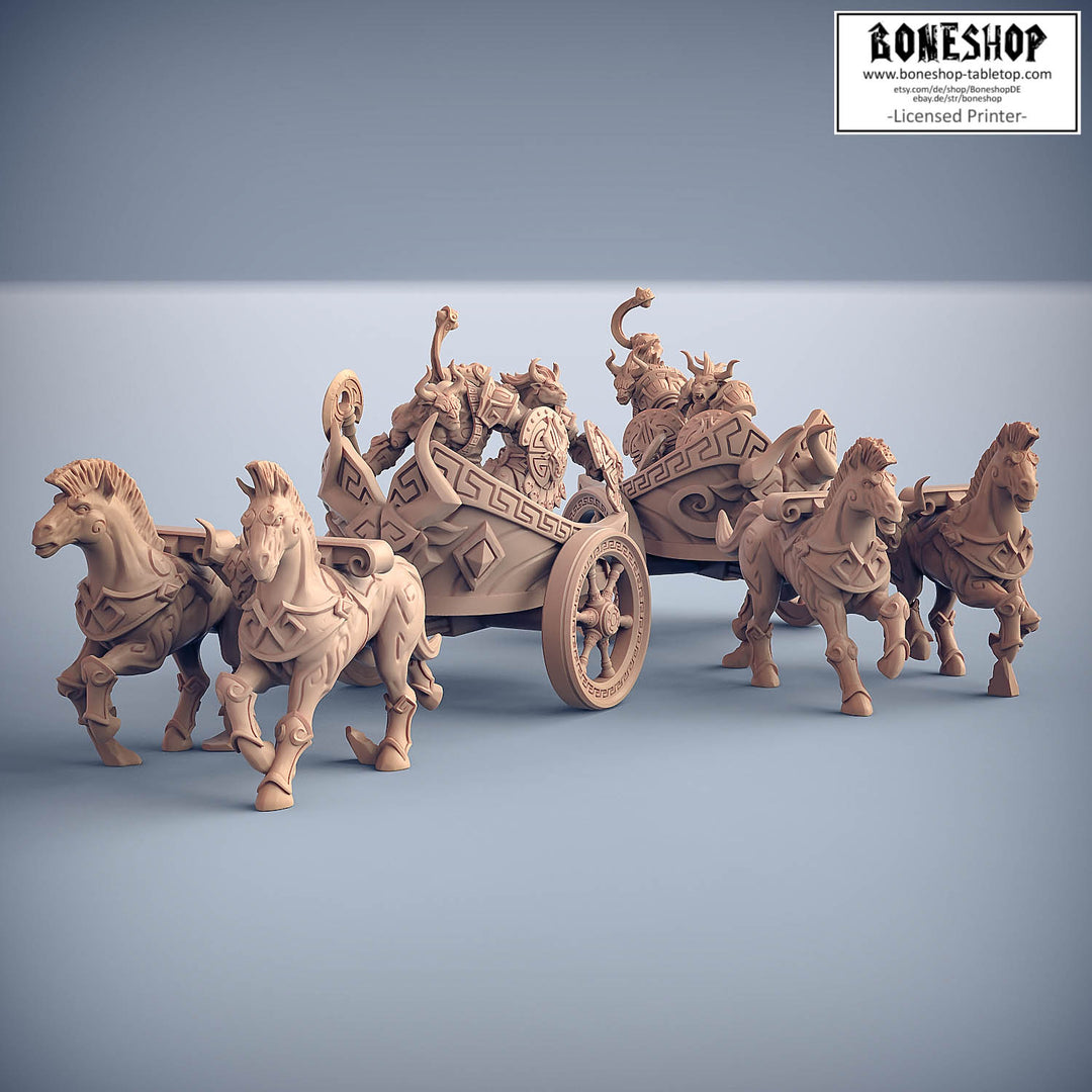 Order of the Labyrinth „Minoc Chariots BUNDLE" 28mm-35mm | RPG | DnD | Boneshop