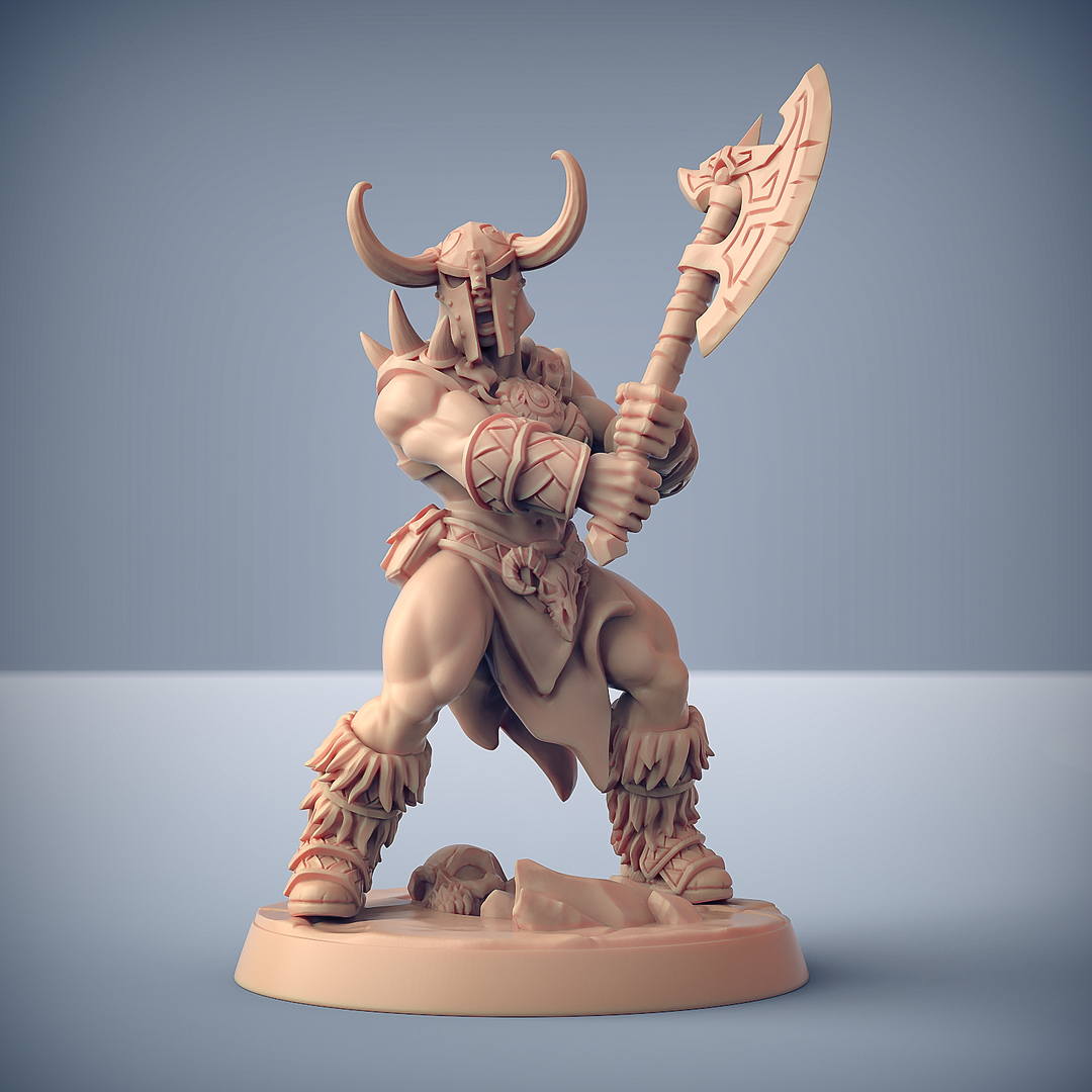 Dragonpeak Barbarians „Barbarian D V2 (helmet)“ 28mm-35mm | Boneshop