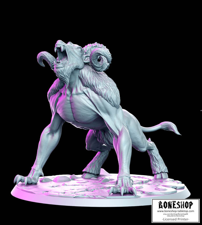 Witcher Contract Vol 2. „Dire Ram" | 28mm - 35mm | RPG | DnD | Boneshop