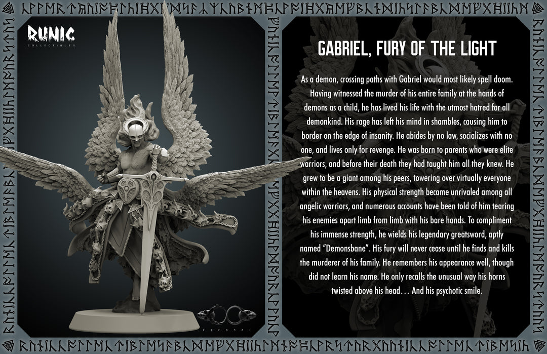 Legendary Angels „Gabriel Fury of Light“ 28mm-35mm | RPG | DnD | Boneshop