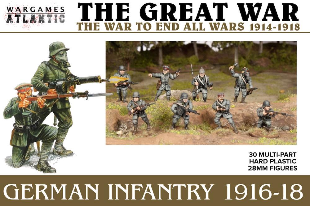Great War „German Infantry“ BASE-Bundle Wargames Atlantic | 28mm | Boneshop