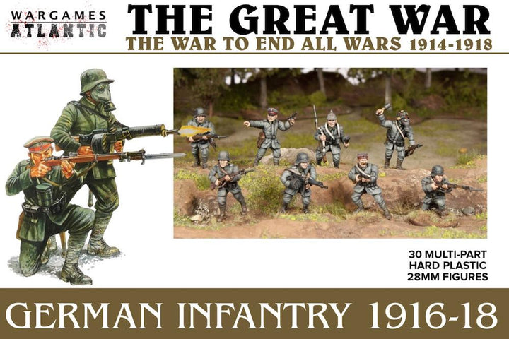 Great War „German Infantry“ BASE-Bundle Wargames Atlantic | 28mm | Boneshop