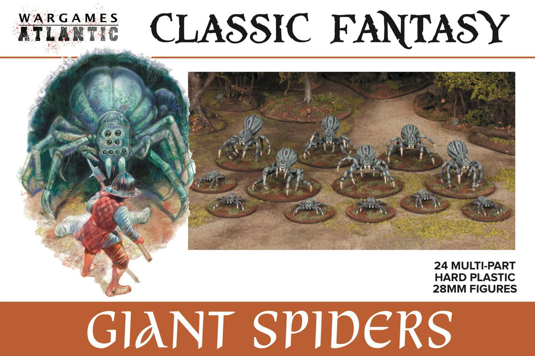 Classic Fantasy „Giant Spiders“ BASE-Bundle Wargames Atlantic | 28mm | Boneshop