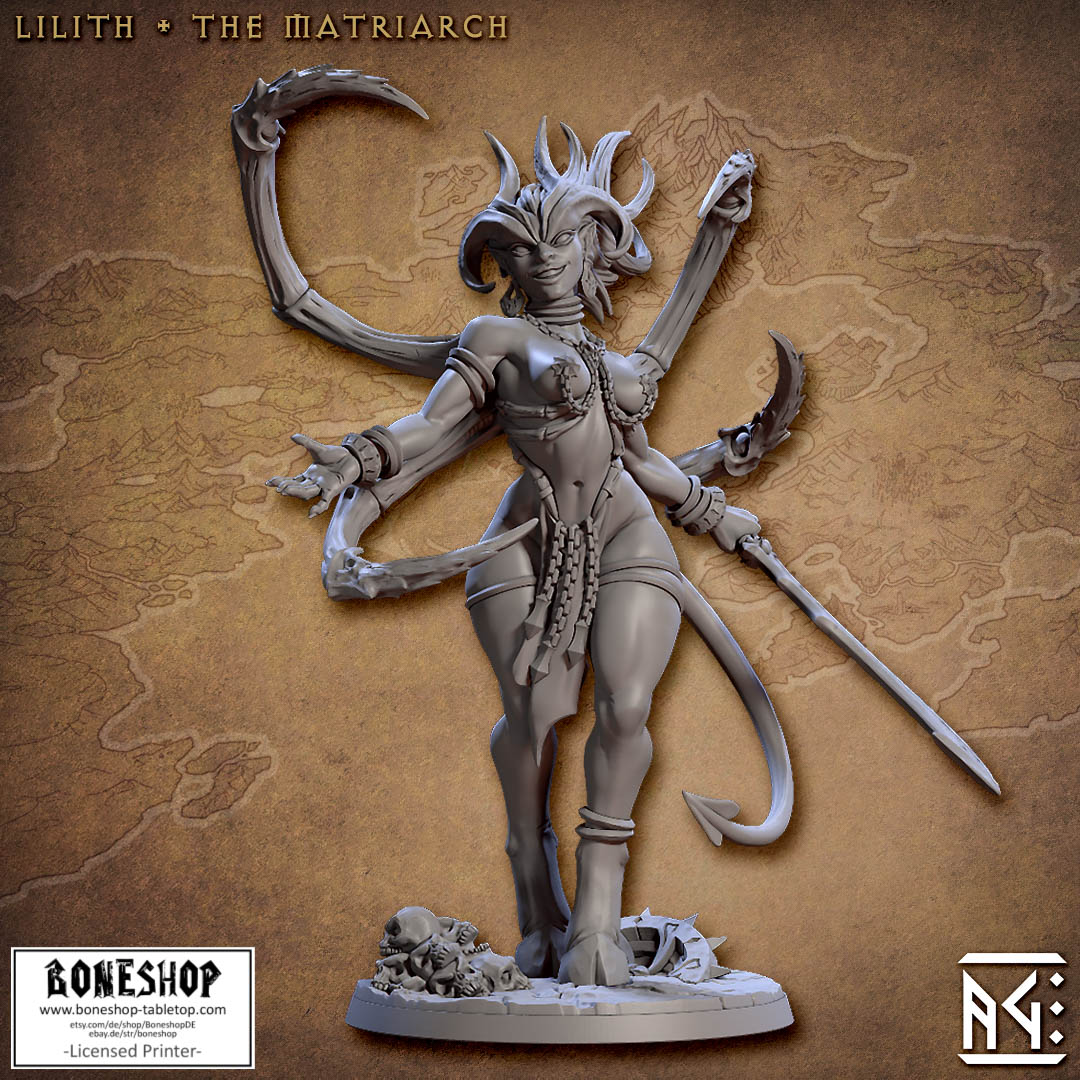 Demon King Spawn „Lilith the Matriarch“ 28mm-35mm | RPG | Boneshop