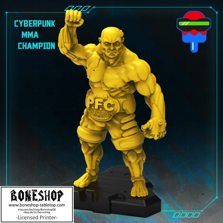 Pack 7 „MMA Champion 1" Papsikels | 28mm - 35mm | Cyberpunk | RPG | Boneshop