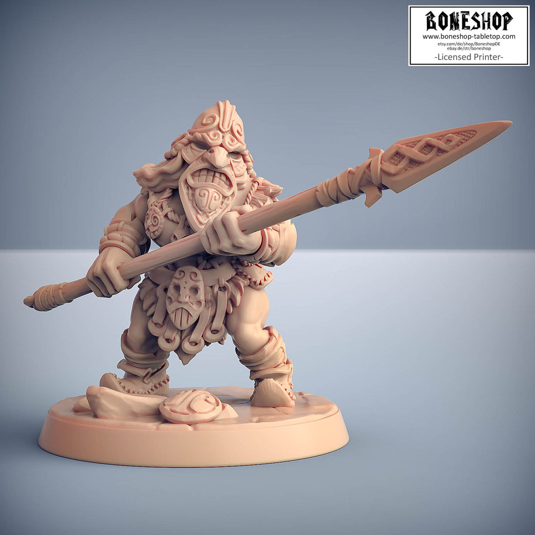 Dwarfs of Skutagaard „Dwarven Mountaineer E (Mask)" 28mm-35mm | RPG | Boneshop