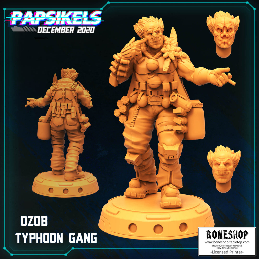 Corpo World „Typhoon" 28mm - 35mm | Cyberpunk | RPG | Boneshop