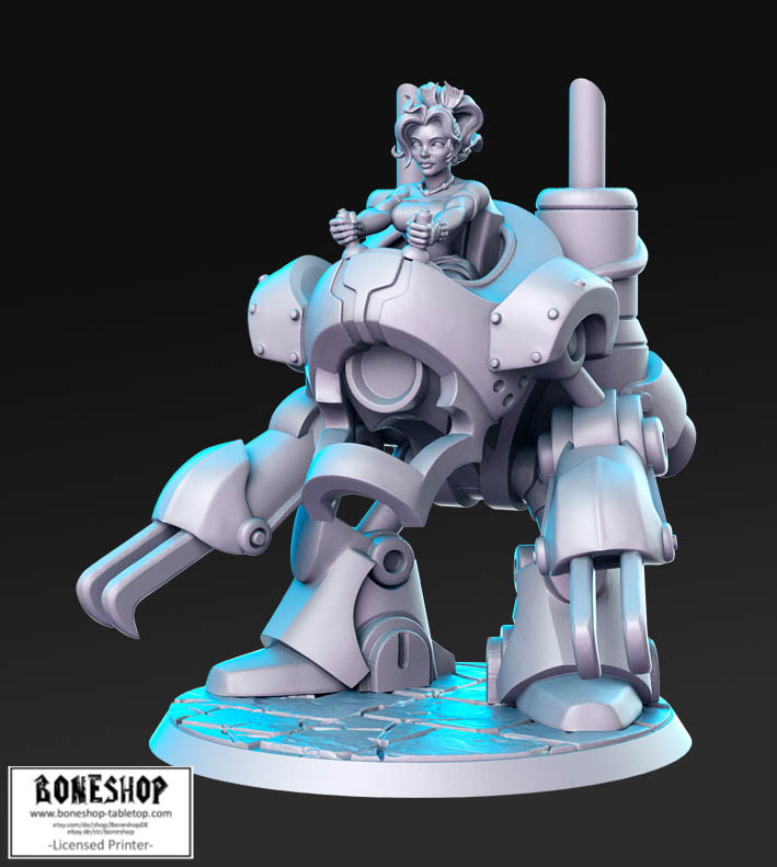 Classic JRPG Vol.1 „Prissa on Techroid" 28mm - 35mm | RPG | Tabletop | Boneshop