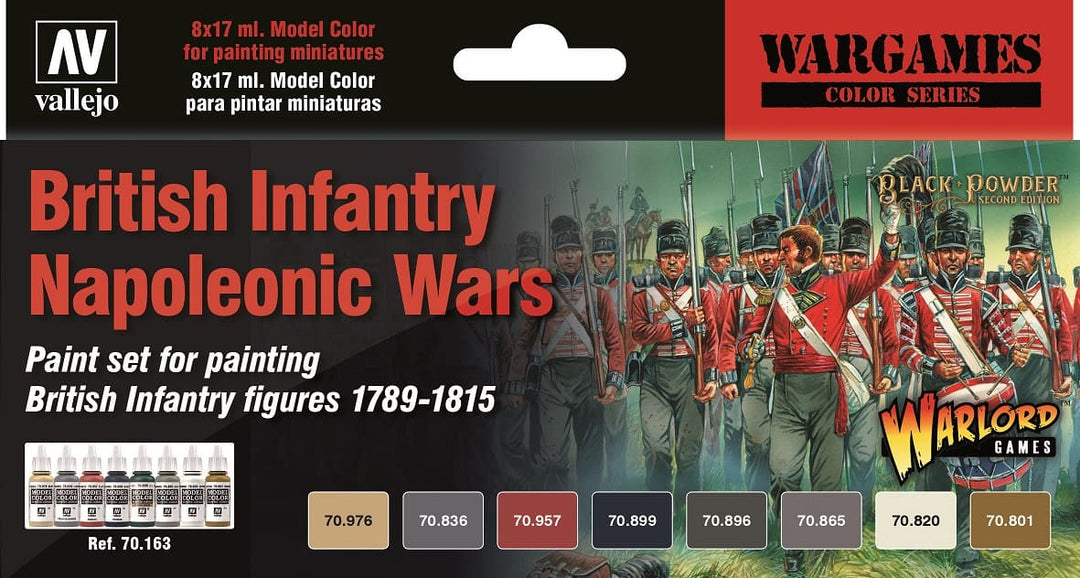 Model Color: British Infantry Napoleonic Wars 1789 -1815 Paint Set