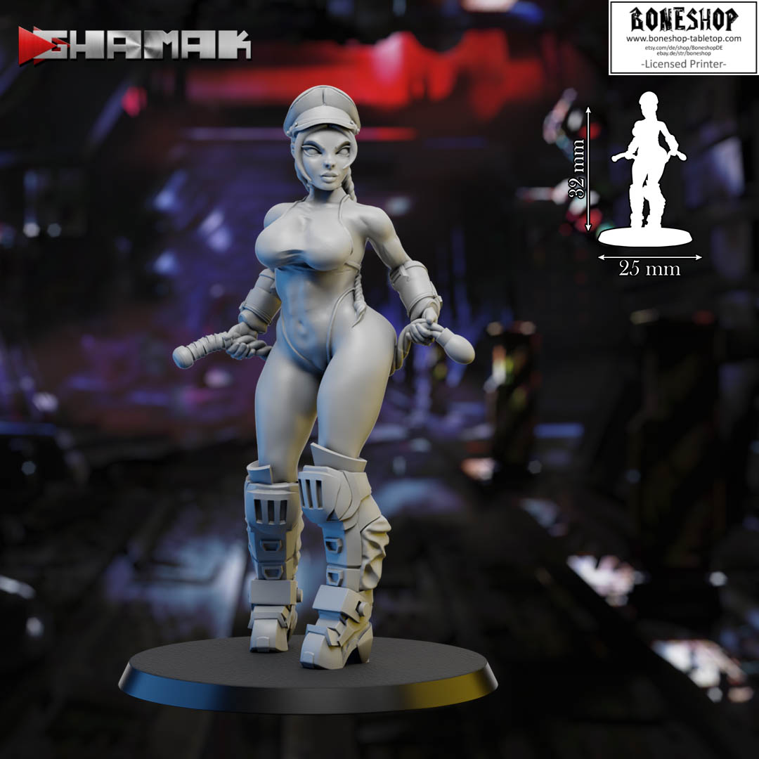 Firstborn „Wachennen Pin-Up" | 28mm - 35mm | RPG | DnD | Tabletop | Boneshop