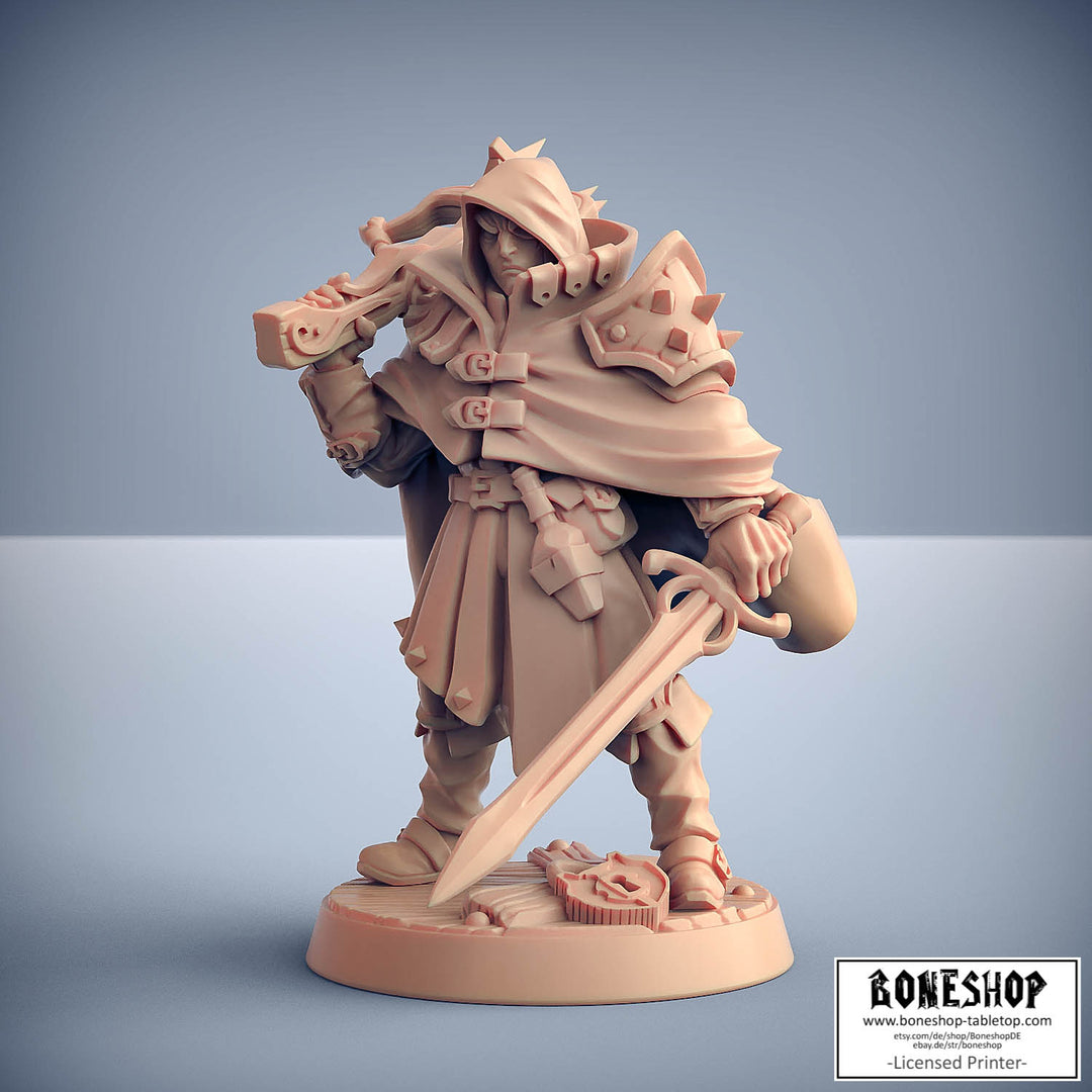 Thieves Guild „Aaron Blacksparrow V2“ 28mm-35mm | RPG | DnD | Boneshop