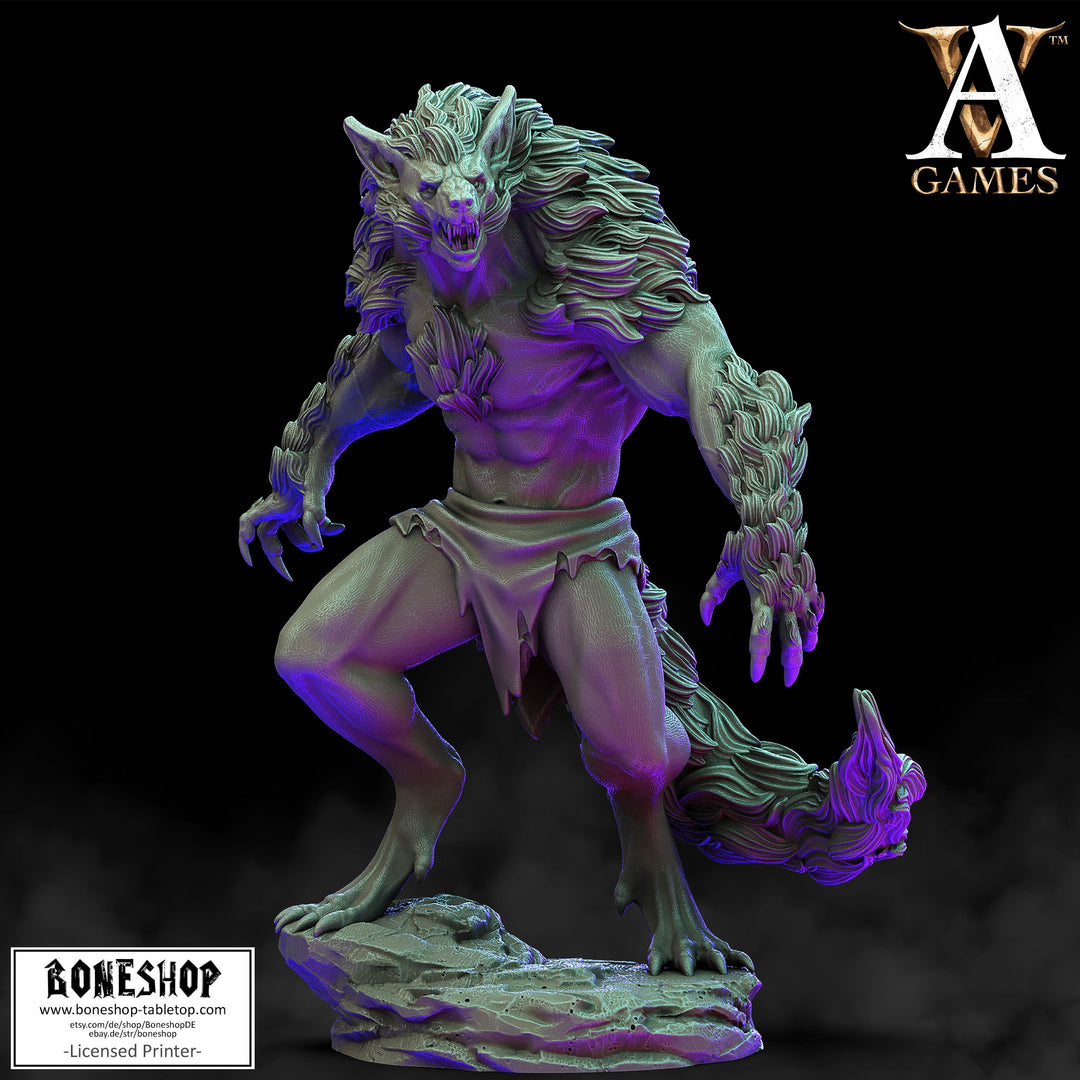Mini Monster Mayhem „Alpha Werewolve" Archvillain Games | 32mm - 40mm | Boneshop