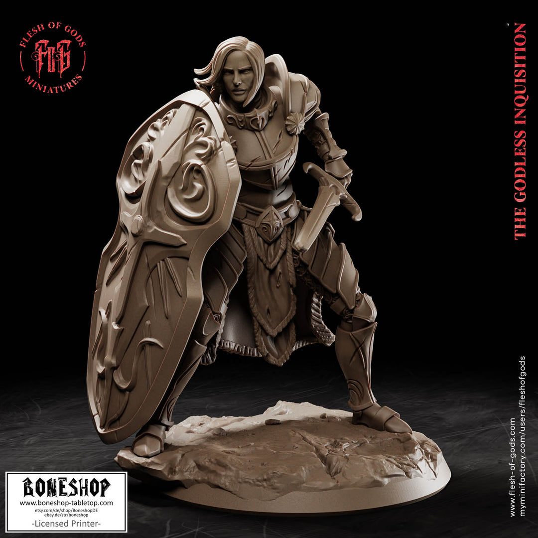Godless Inquisition „Female Paladin“ 28mm-35mm | RPG | Boneshop