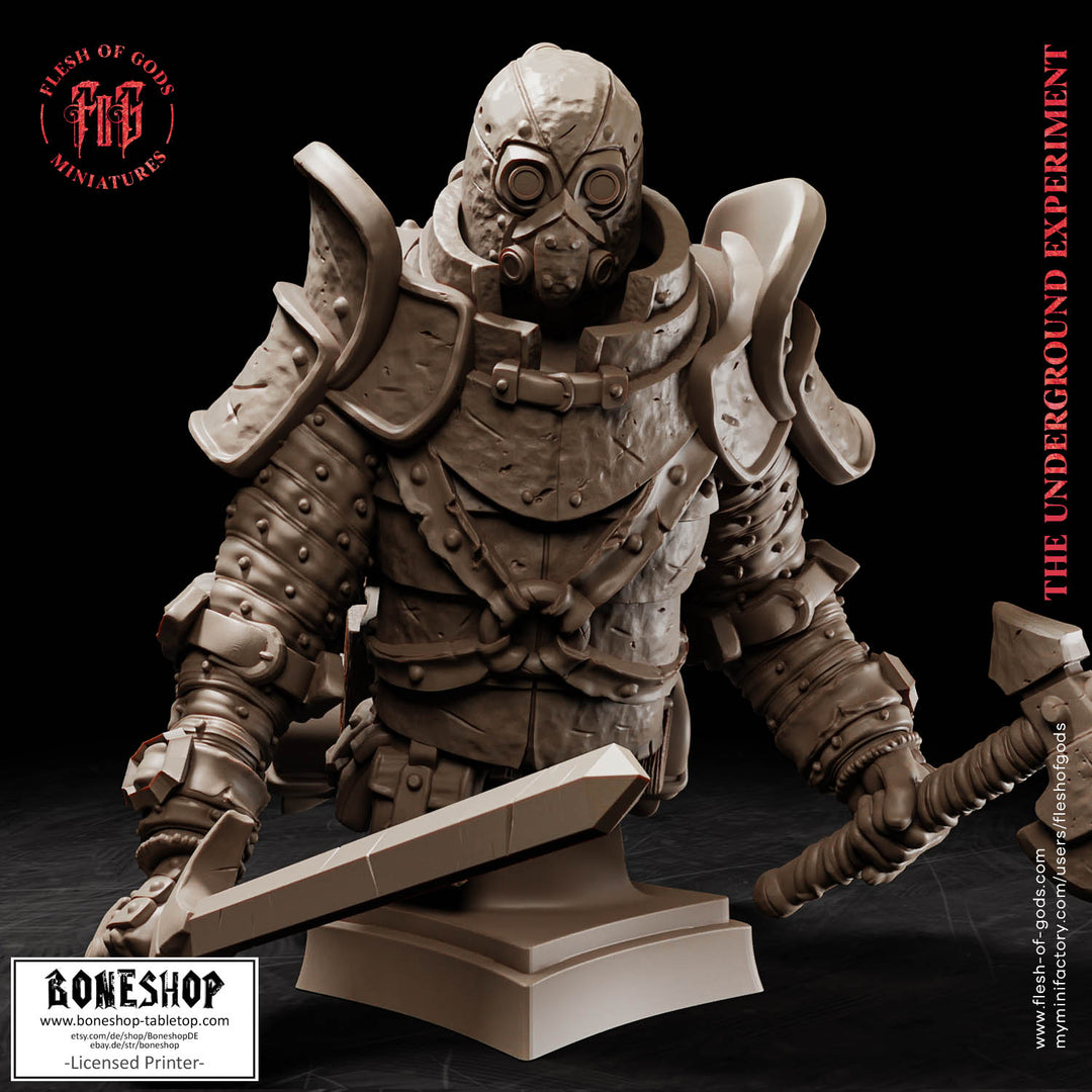 Underground Experiment „Infected Guard BUST“ 28mm-35mm | RPG | Boneshop