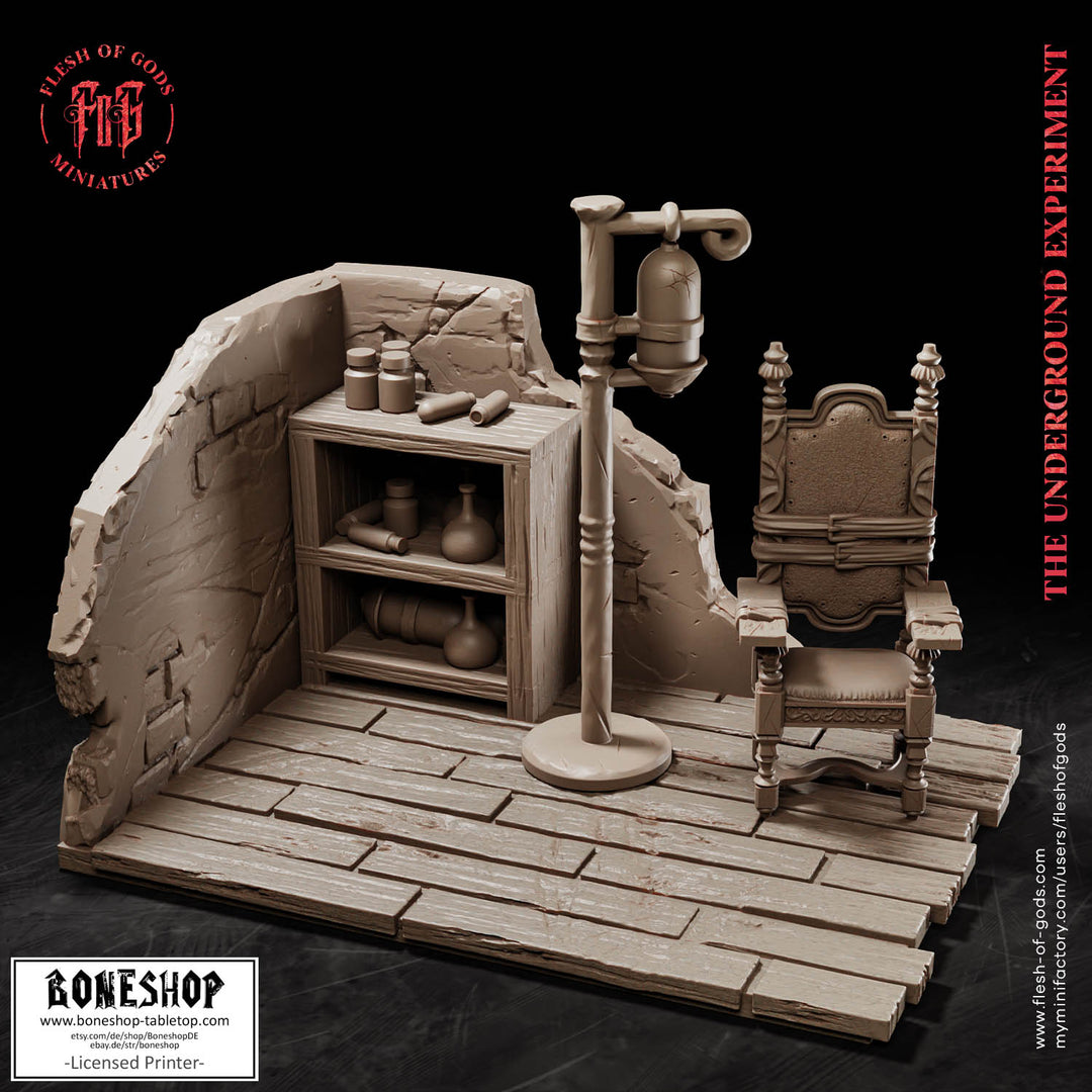 Underground Experiment „Research Room“ 28mm-35mm | RPG | Boneshop