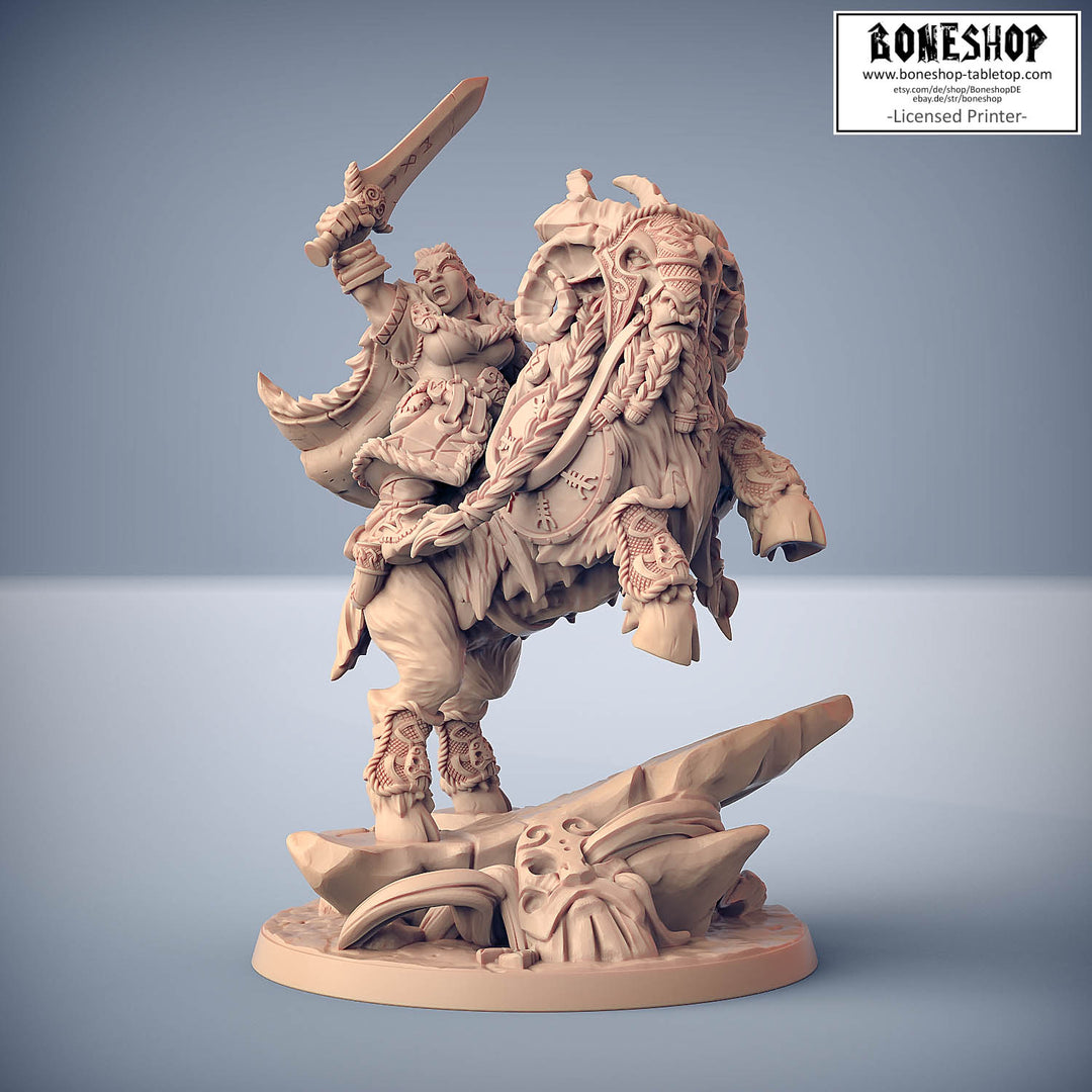 Dwarfs of Skutagaard „Gerda on Lok-Ghobar" 28mm-35mm | RPG | DnD | Boneshop