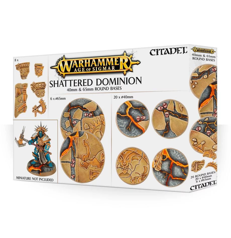 Warhammer Age of Sigmar Shattered Dominion 65 & 40 mm Round (66-97)