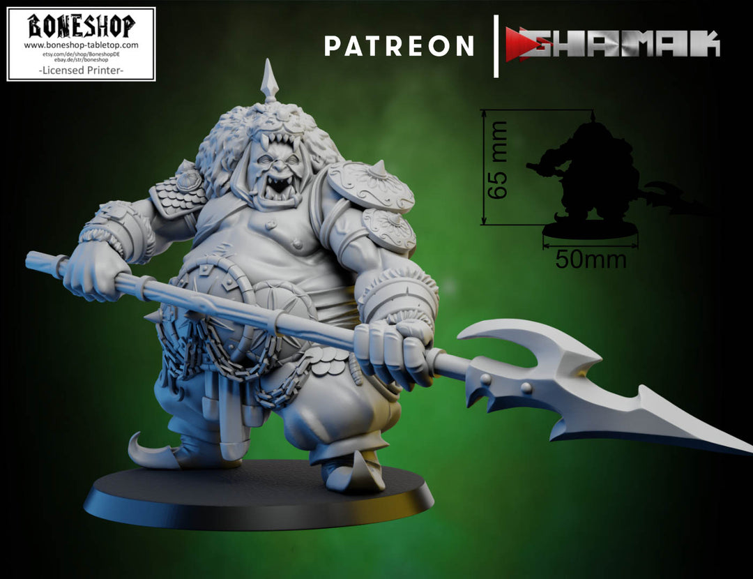 Persian Ogre „Hunter" | 28mm - 35mm | RPG | DnD | Tabletop | Boneshop