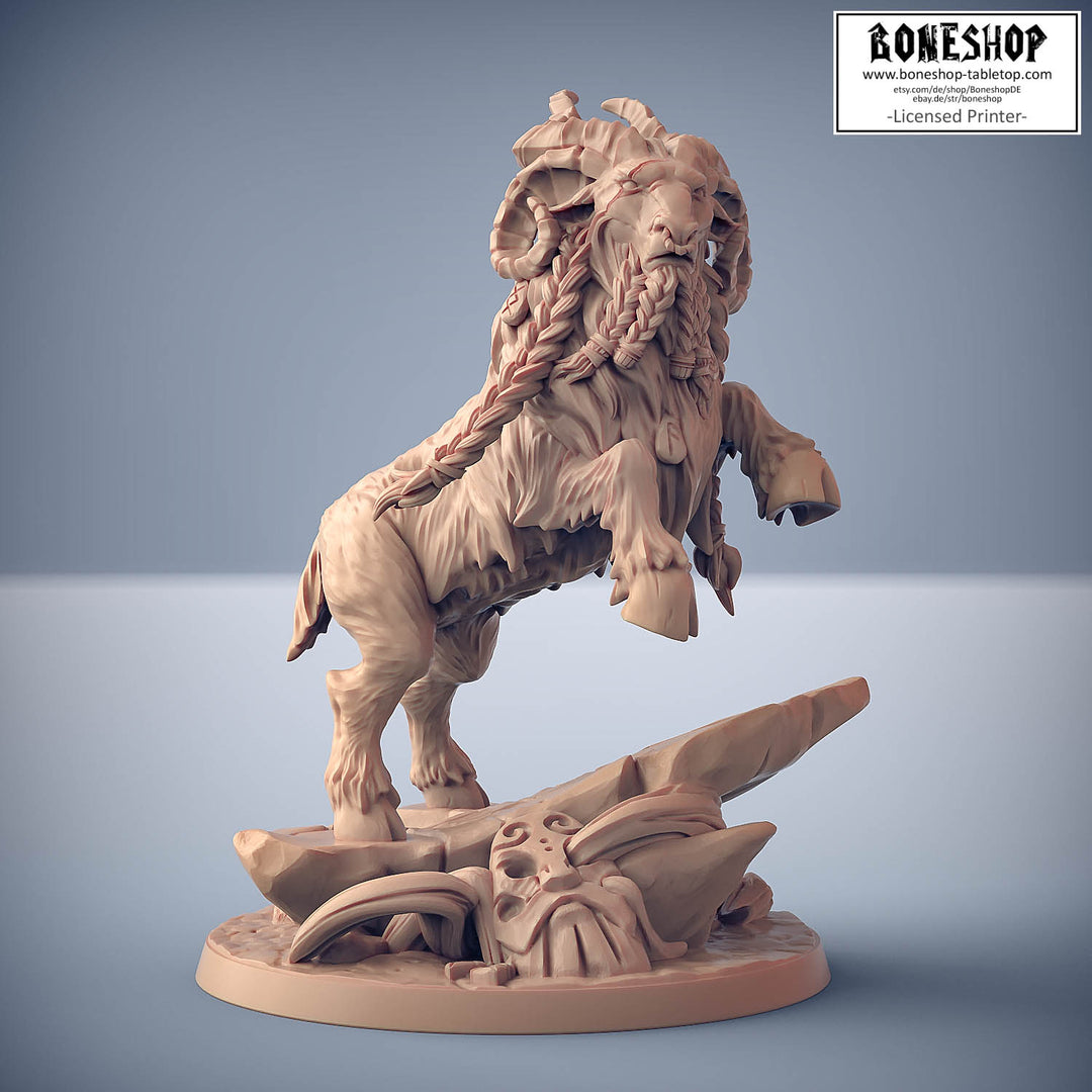 Dwarfs of Skutagaard „Lok-Ghobar the Great Ram" 28mm-35mm | RPG | Boneshop