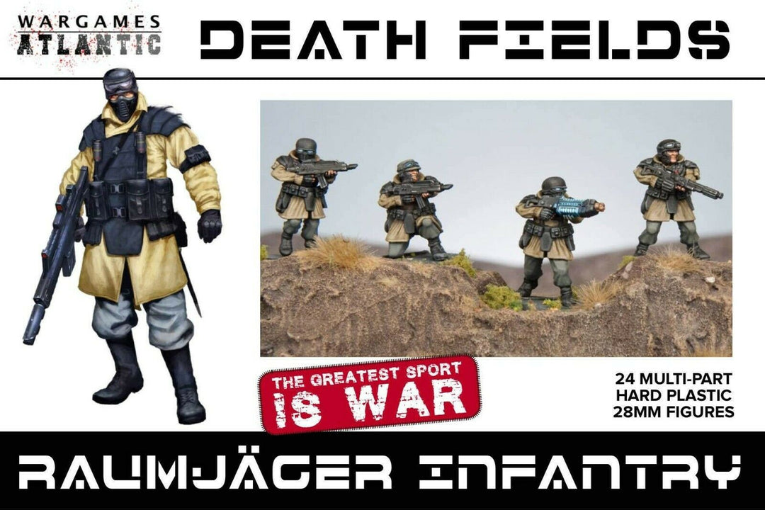 Death Fields „Raumjäger Infantry“ BASE-Bundle Wargames Atlantic | 28mm |Boneshop