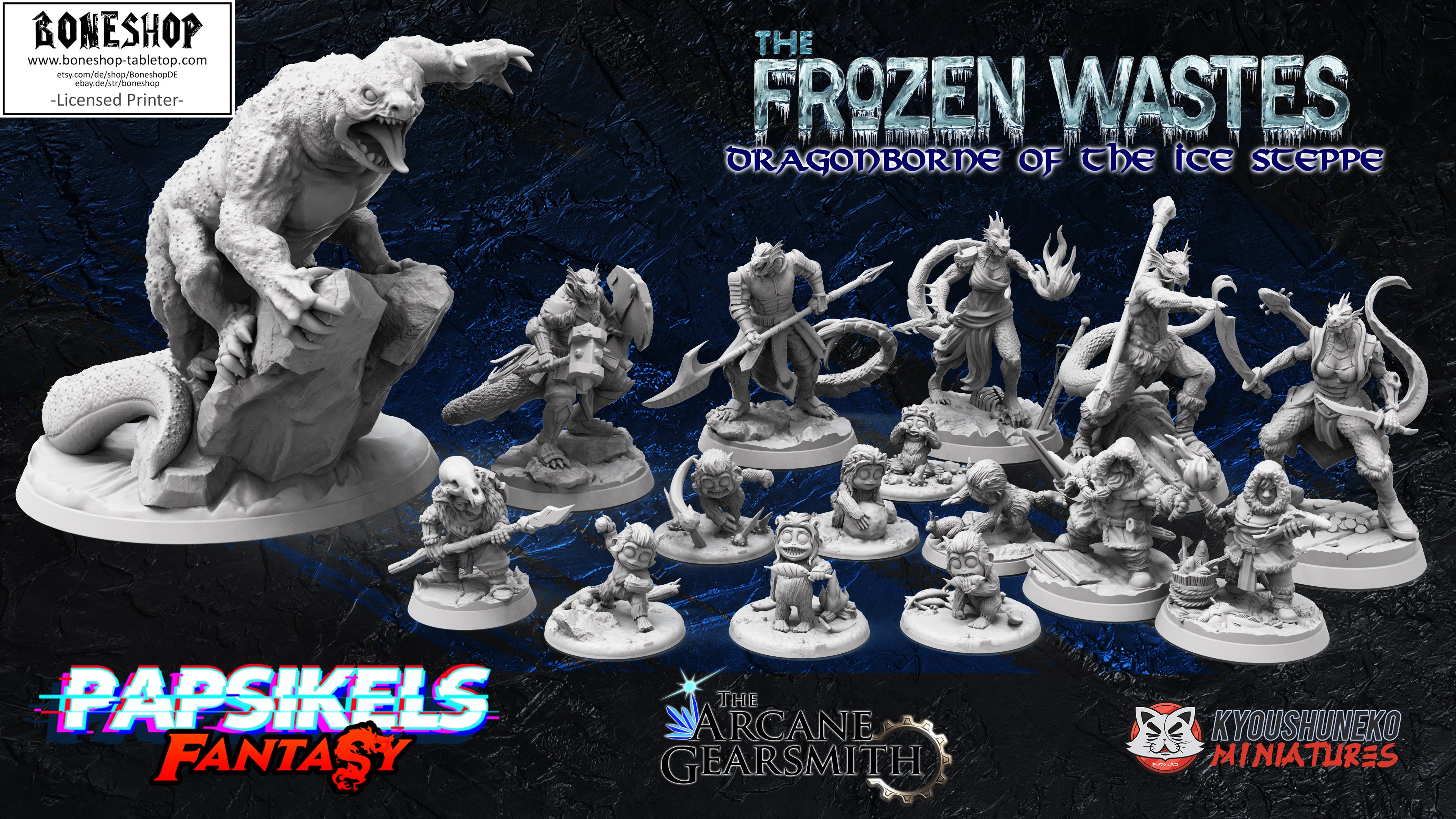 The Frozen Wastes „Baby Yeti Chasing 28mm - 35mm, RPG, DnD