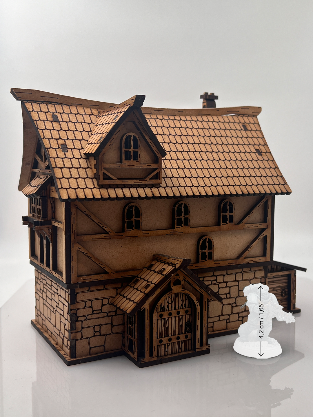 Old World Haus V1 - Fachwerkhäuser passend und kompatibel mit Warhammer, Age of Sigmar usw. - 28mm Gebäude Terrain