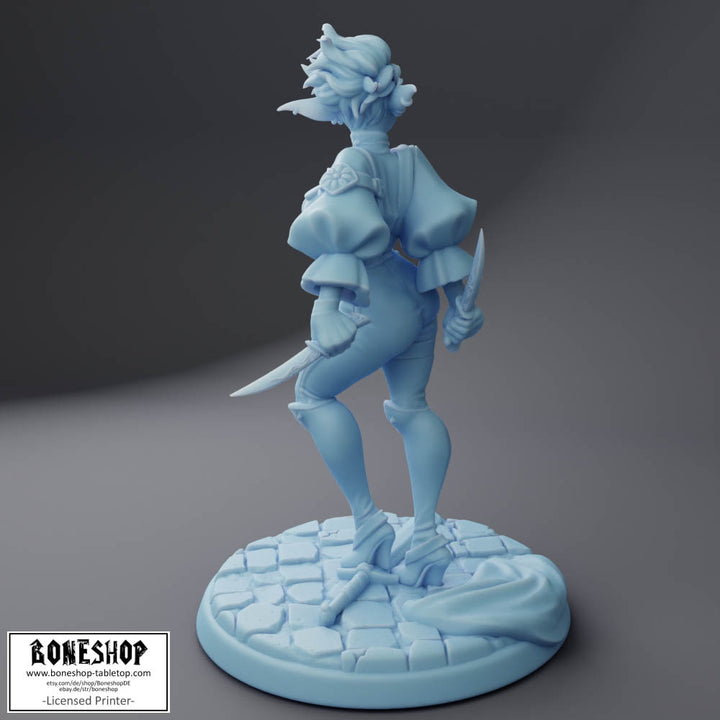 Twin Goddess Miniatures „Knotta the Elf Rogue" 72mm | Statue | RPG | Boneshop