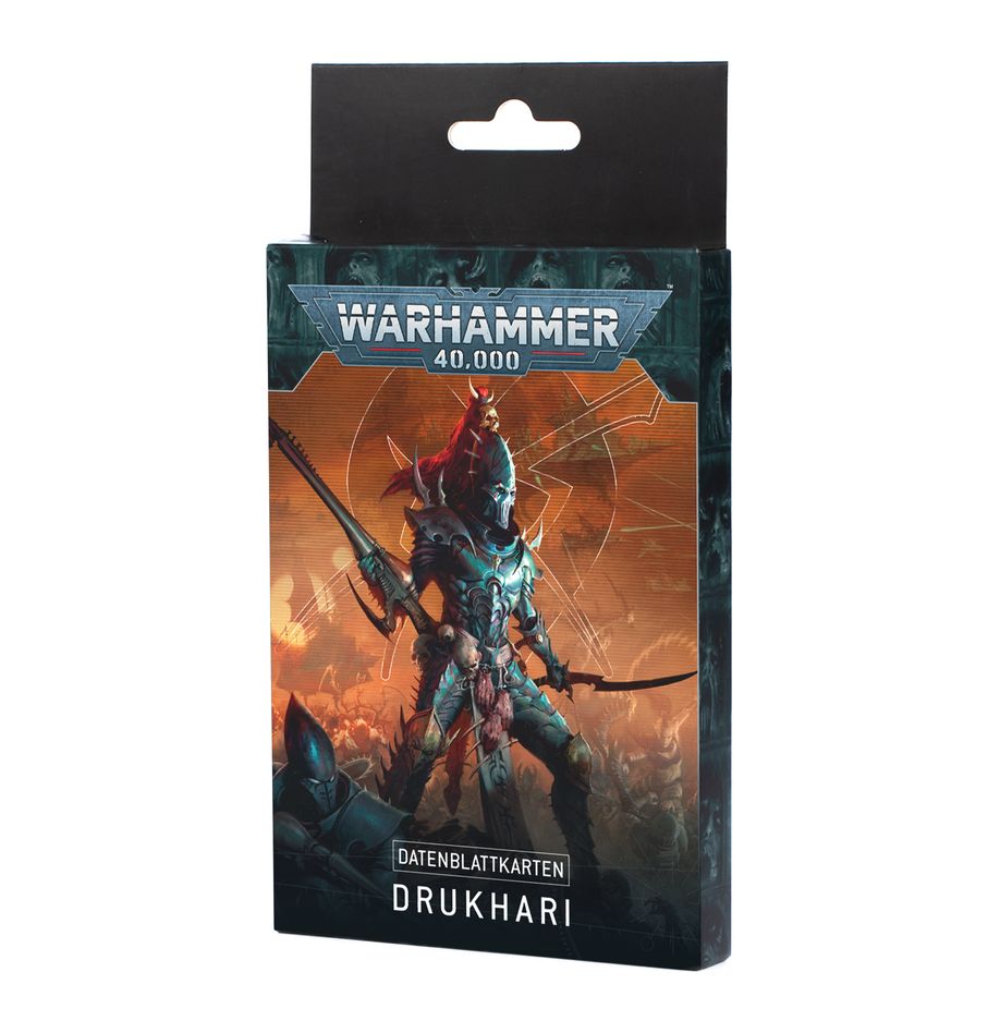 Datenblattkarten: Drukhari (DEU) (45-02) (10th Edition)