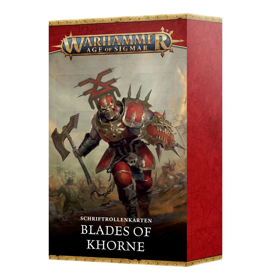 Schriftrollenkarten: Blades of Khorne (DEU) (83-81) (4.0 Age of Sigmar)