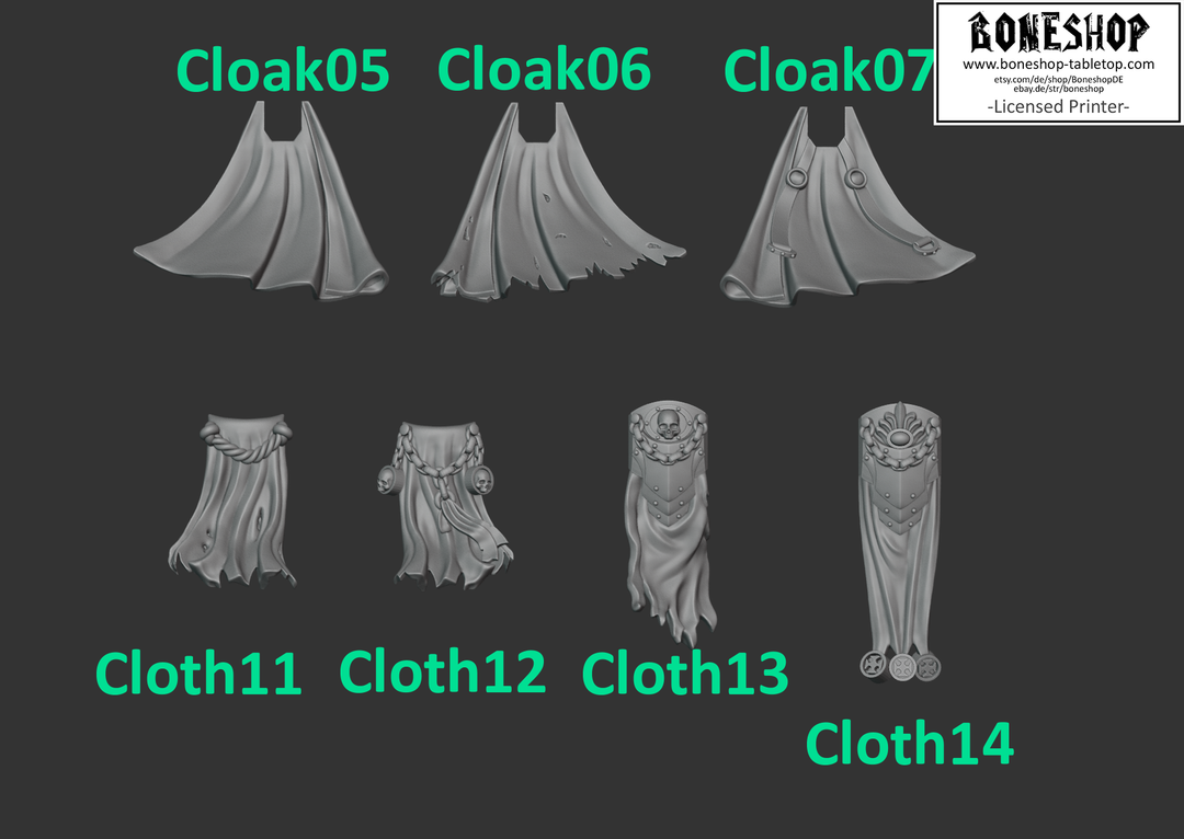 Bits „Cloaks & Cloths“ RPG | Tabletop | Eternal Pilgrim | Boneshop