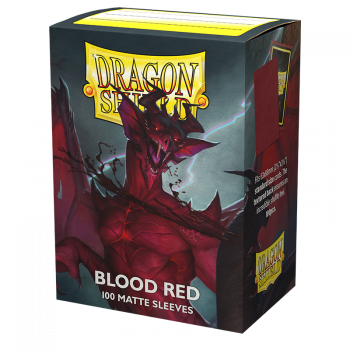 Dragon Shield - Matte Blood Red 100 protective Sleeves