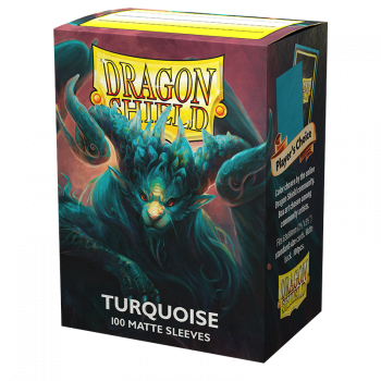 Dragon Shield - Matte Turquoise 100 protective Sleeves