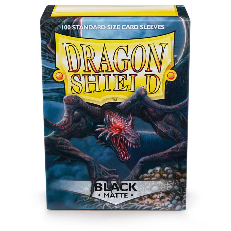 Dragon Shield - Matte Black 100 protective Sleeves