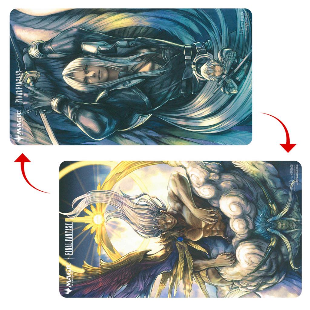 Ultra Pro Artwork Spielmatte - Standardgröße Double-Sided (ca. 61x34 cm) - Sephiroth, Fabled SOLDIER / Sephiroth, One-Winged Angel (FIN)