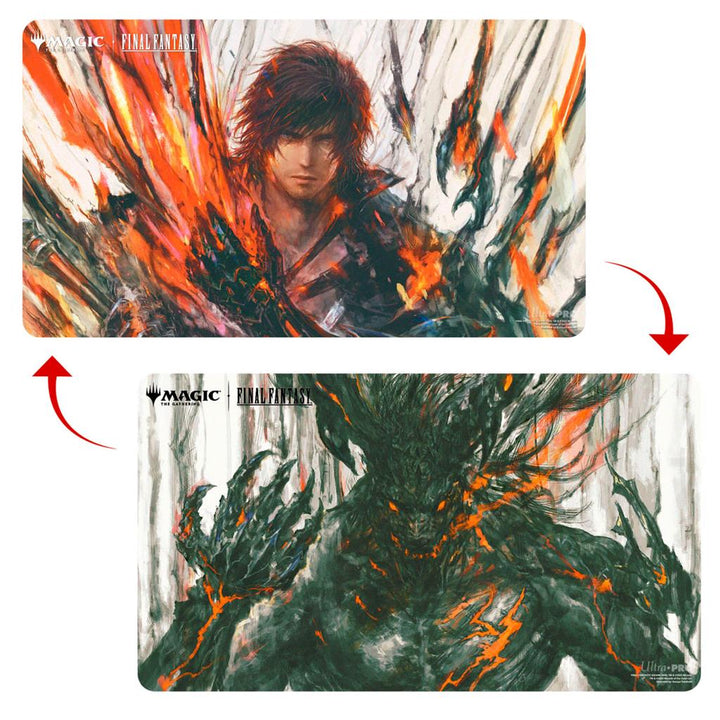 Ultra Pro Artwork Spielmatte - Standardgröße Double-Sided (ca. 61x34 cm) - Clive, Ifrit's Dominant / Ifrit, Warden of Inferno (FIN)