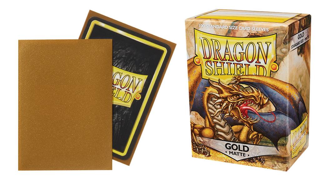Dragon Shield - Matte Gold - 100 protective Sleeves