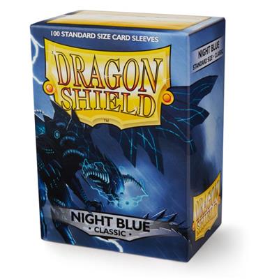 Dragon Shield Card Sleeves - Classic Night Blue (100) protective Sleeves