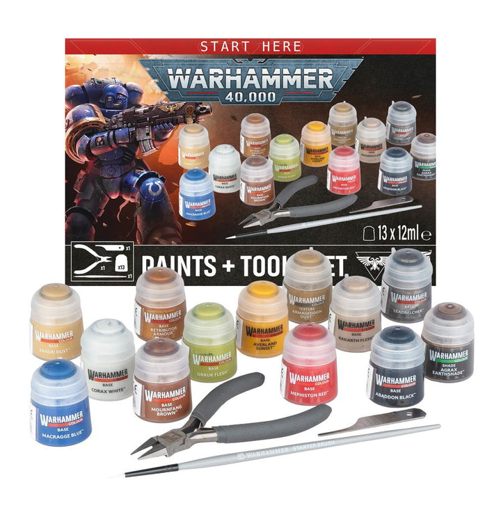 Warhammer 40,000: Paint + Tools set (60-12) (Warhammer 40.000: Farben + Werkzeugset)