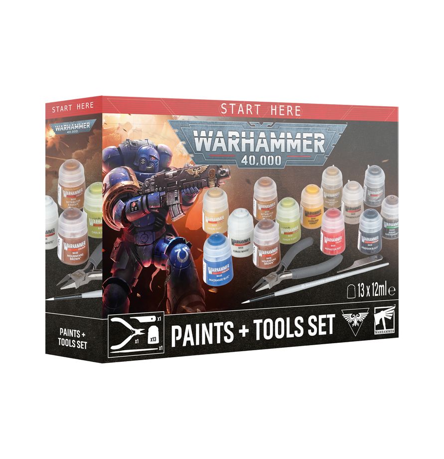 Warhammer 40,000: Paint + Tools set (60-12) (Warhammer 40.000: Farben + Werkzeugset)