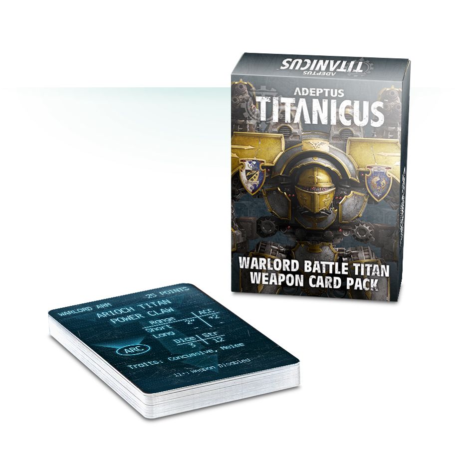 Adeptus Titanicus: Warlord Battle Titan Weapon Card Pack (Mail Order) (ENG)