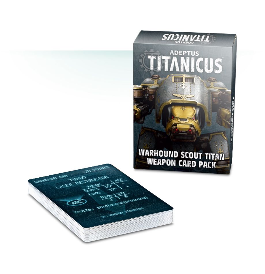 Adeptus Titanicus: Warhound Scout Titan Weapon Card Pack (Mail Order) (ENG)