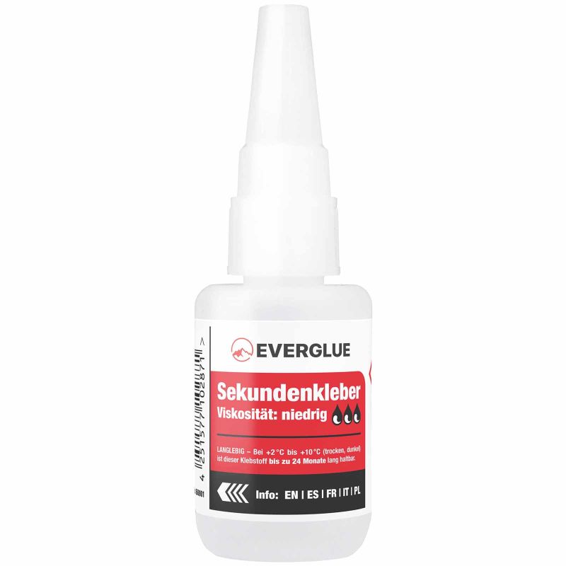 Super glue - low viscosity - Extra long storable - 20g dosing bottle (Sekundenkleber - Extra lange lagerfähig - 20g Dosierflasche)