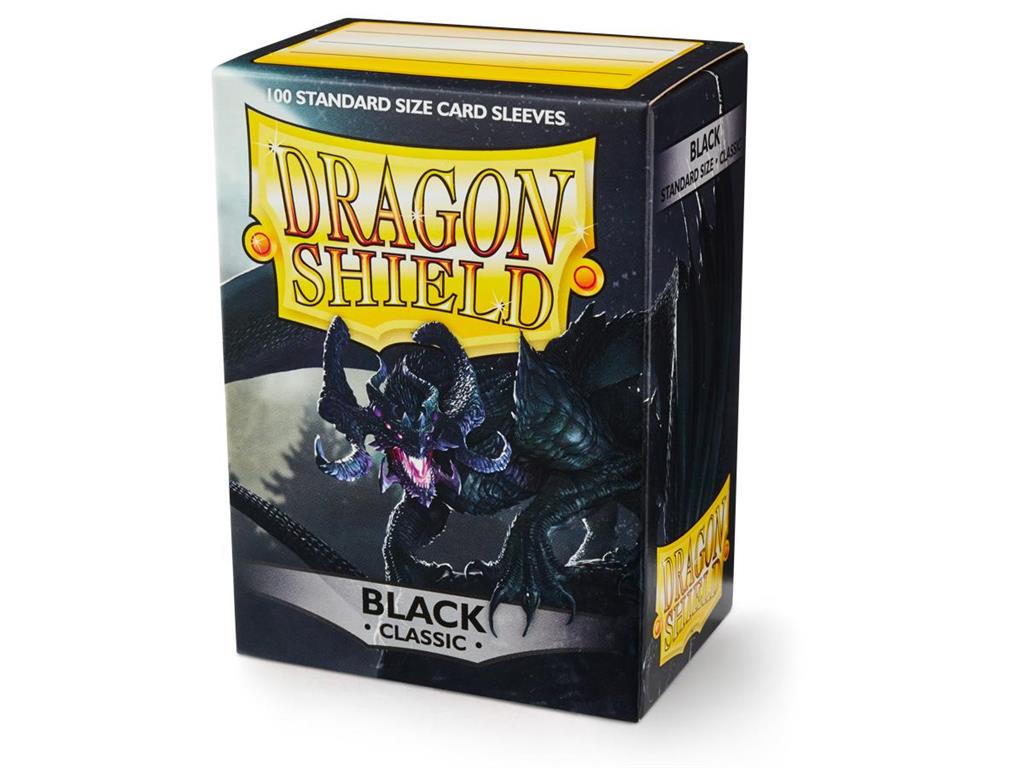 Dragon Shield Card Sleeves - Classic Black (100) protective Sleeves
